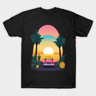 "Dusk Drive: Exploring the Beauty of Twilight Roads" T-Shirt